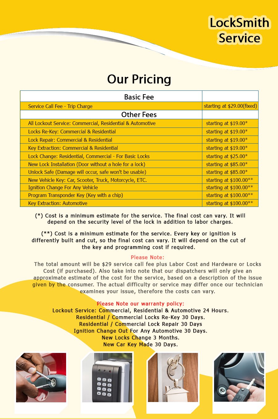 it service price list